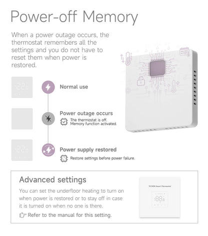 Beok Tuya Wifi Room Thermostat Underfloor Heating System Thermoregulator for Gas Boiler Electric Heating with Alexa Google Home