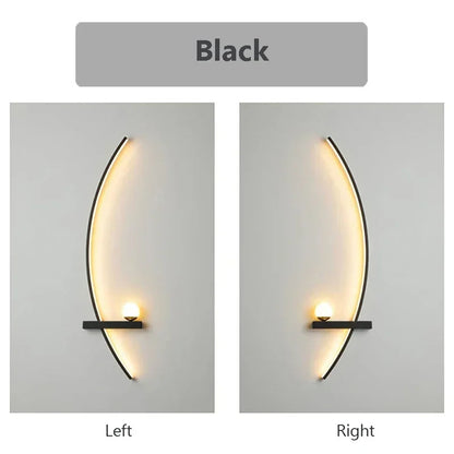 Smart LED Wall Lamp 55/105CM Remote Control Left Right Lighting Bedside Wall Sconces Bedroom Living Room Home Led Lights Lustre