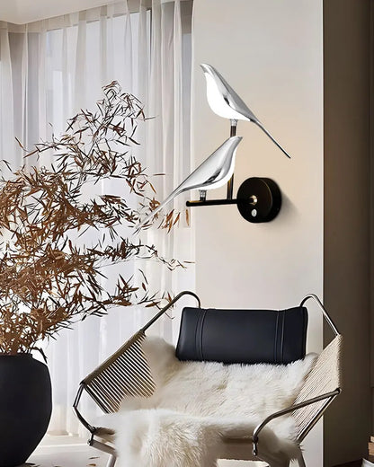 Magpie Bird 360° Rotatable LED Wall Lights Wall Lamps for Bedside Bedroom Touch Switch Indoor LED Wall Sconce Decor for Corridor