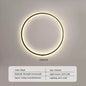 Modern minimalist circular LED wall lamp home designer Decor Circle Nordic Lustre living room and bedroom lighting equipment