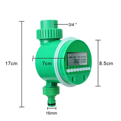 Electronic Automatic Irrigation Timer Plant Watering Control Device with Display Garden Intelligent Valve Watering Outdoor Spray