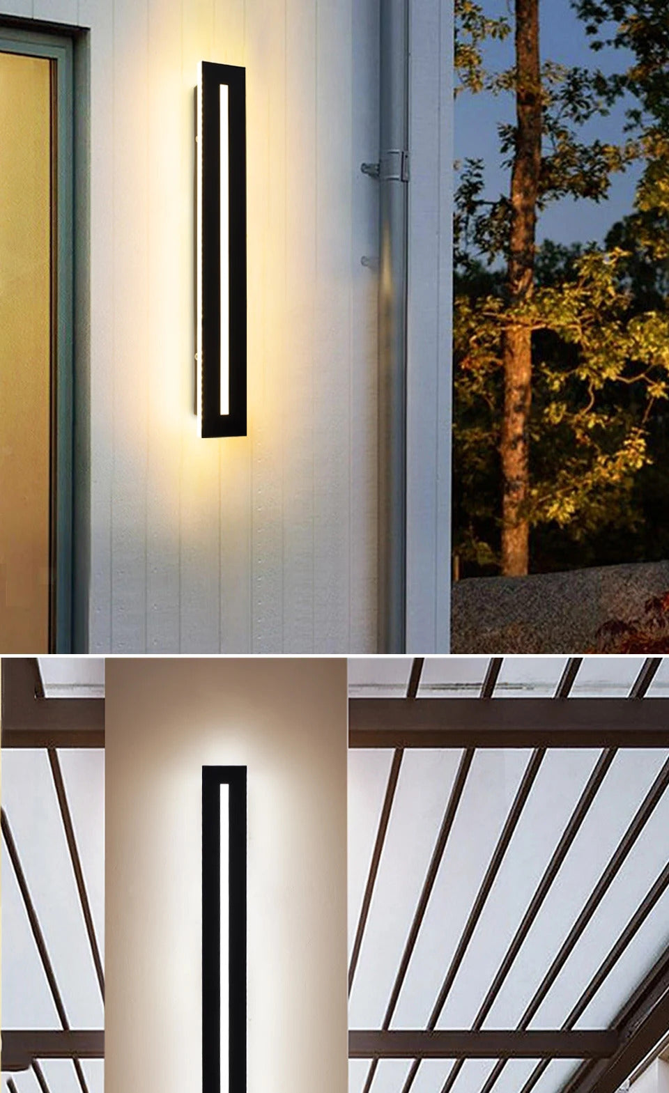 Waterproof IP65 LED Long Wall Sconce Lamp Garden Light Decoration Outdoor Lighting AC85-265V Sconce Luminaire External Sconce