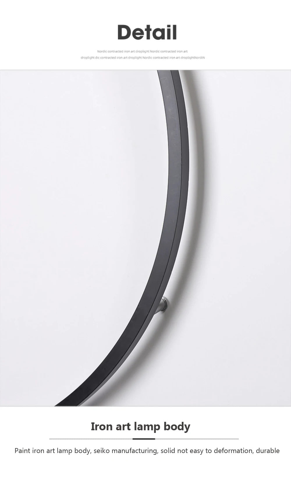 Modern minimalist circular LED wall lamp home designer Decor Circle Nordic Lustre living room and bedroom lighting equipment