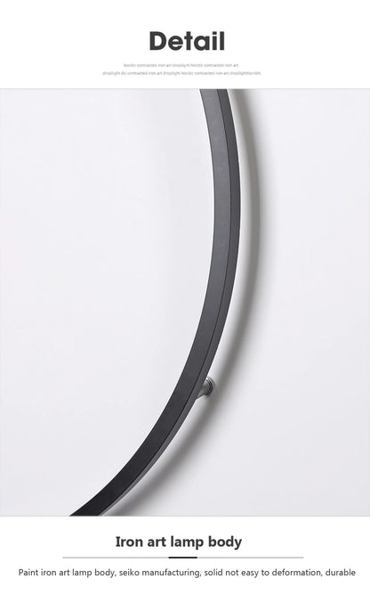 Modern minimalist circular LED wall lamp home designer Decor Circle Nordic Lustre living room and bedroom lighting equipment