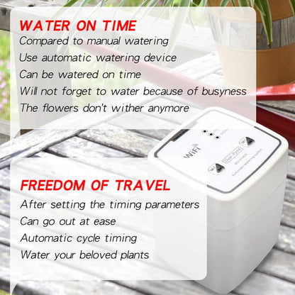 WIFI Intelligent Watering Device Double Pump Timed Automatic Drip Irrigation System Remote APPController for Garden Plant Flower