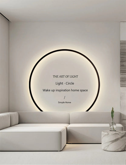 Modern minimalist circular LED wall lamp home designer Decor Circle Nordic Lustre living room and bedroom lighting equipment