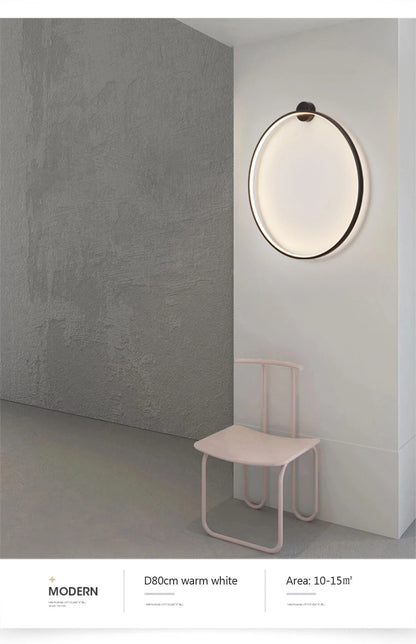 Modern minimalist circular LED wall lamp home designer Decor Circle Nordic Lustre living room and bedroom lighting equipment