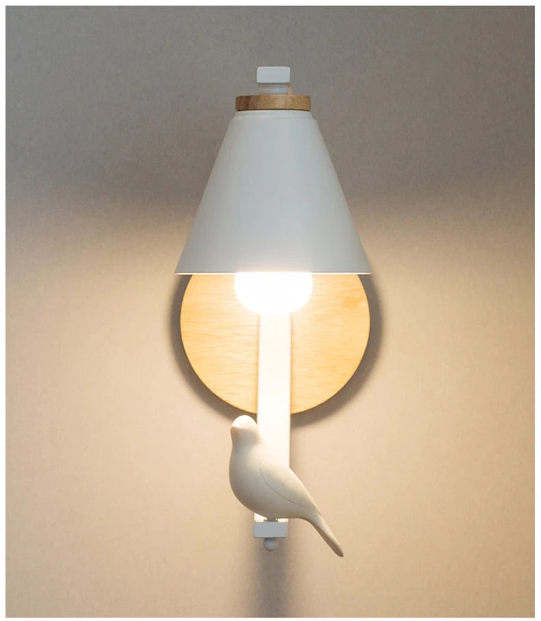 Modern Wood Wall Lamp Creative Resin Model Wall Lamps For Living Room Bedroom Children's Room Nordic Home Decor Light Fixtures