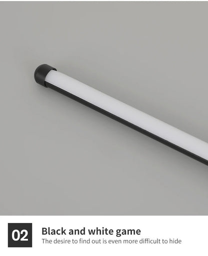 Wall Light Modern Long LED Light Black I-Shaped Wall Lamp Bedroom Living Room Corridor Interior Lighting Home Decor Lighting
